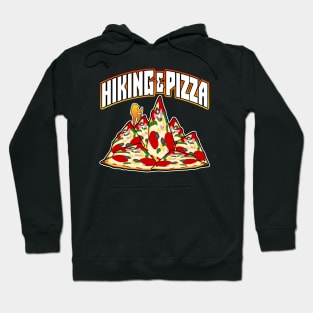 Love Hiking And Pizza White Hoodie